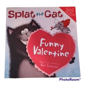 Splat The Cat Funny Valentine Card Book Interactive Pages Childrens Old Vintage
